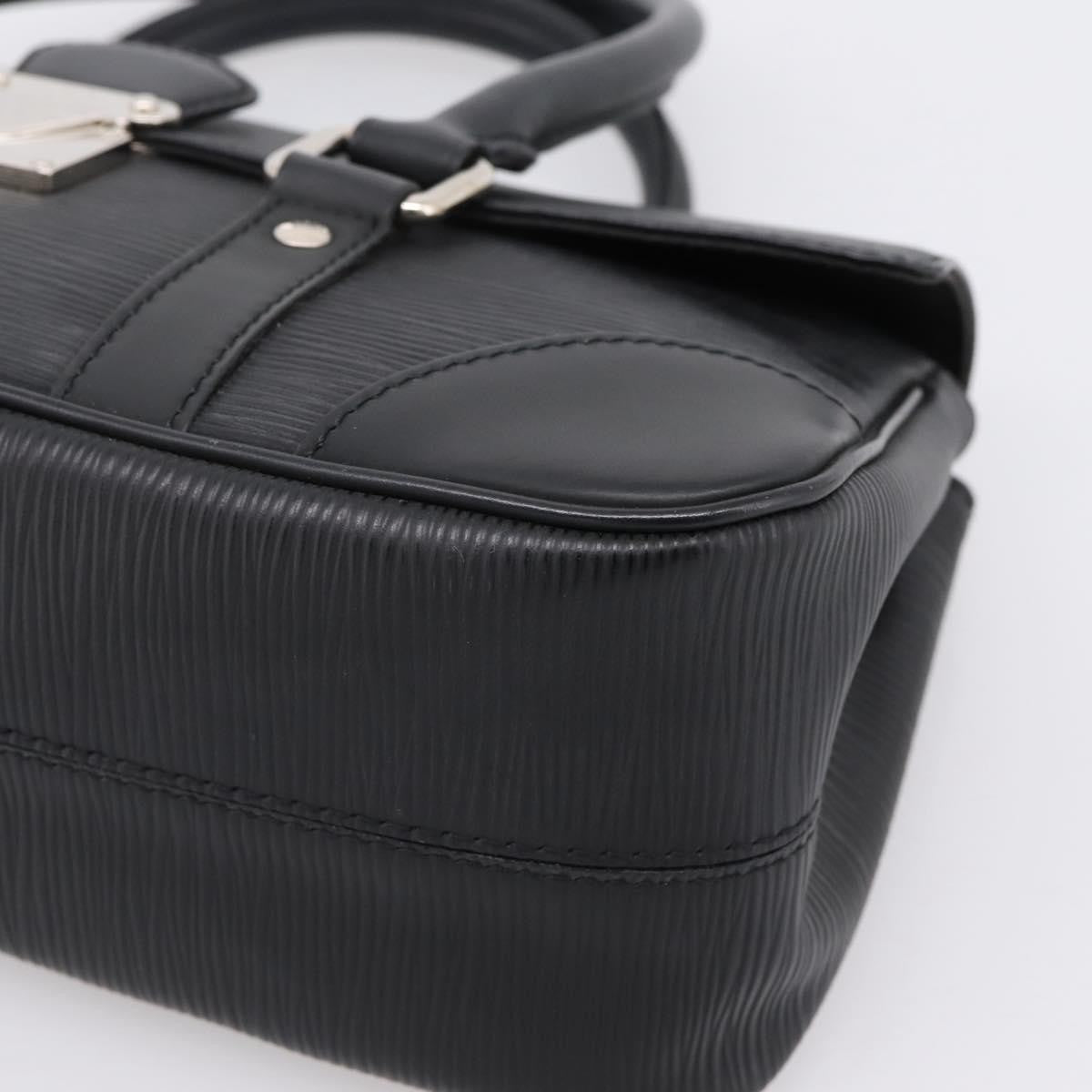 Louis Vuitton Segur Epi Leather, Black, Leather, Handbag