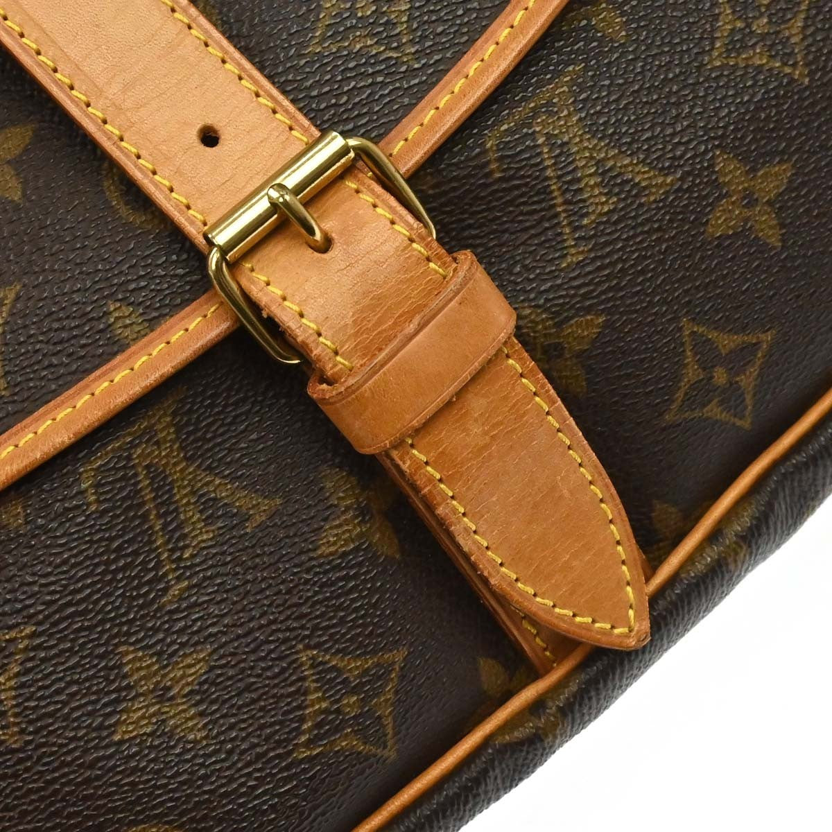 Louis Vuitton Saumur Monogram Canvas, Brown, Canvas, Shoulder Bag