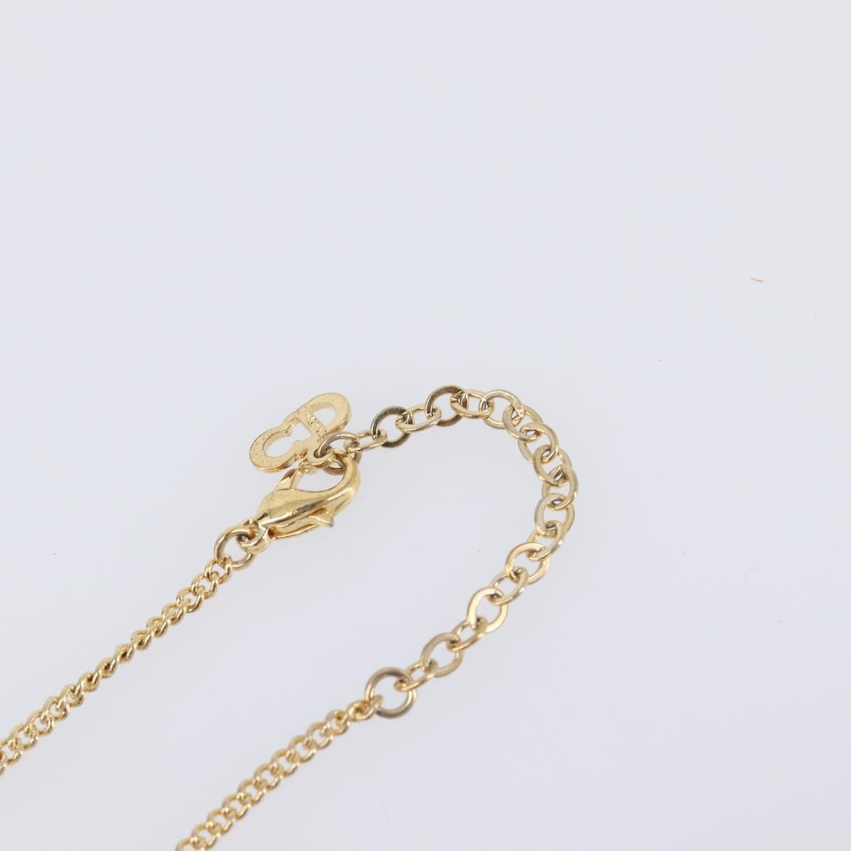 Christian Dior Clair D Lune Pendant Metal with Crystals, Gold, Metal, Necklace