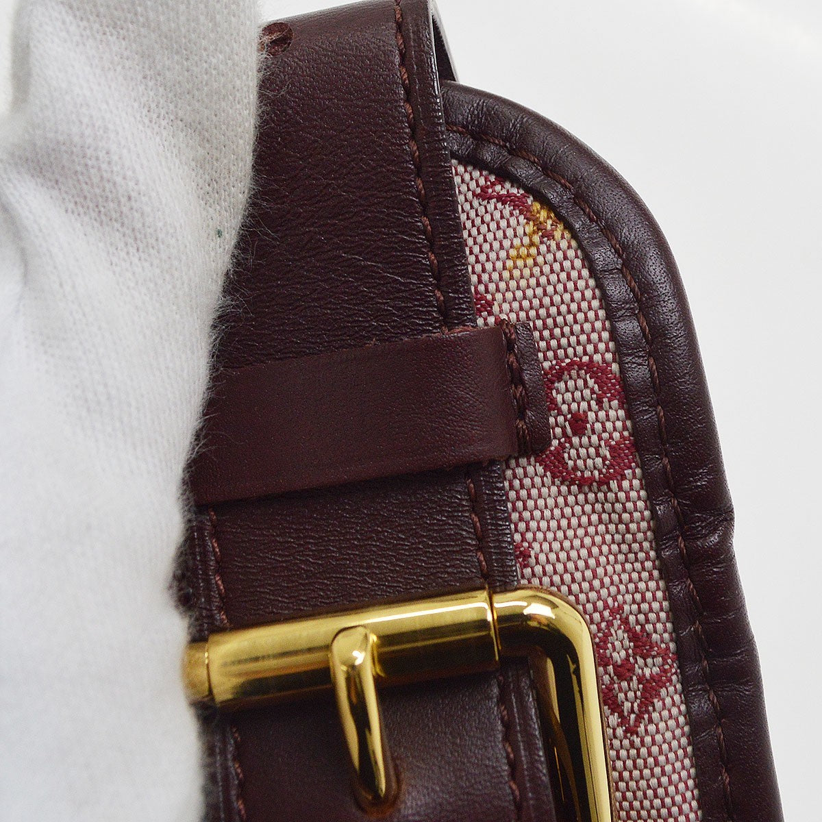 Louis Vuitton Mary Kate Messenger Mini Lin, Burgundy, Canvas, Shoulder Bag
