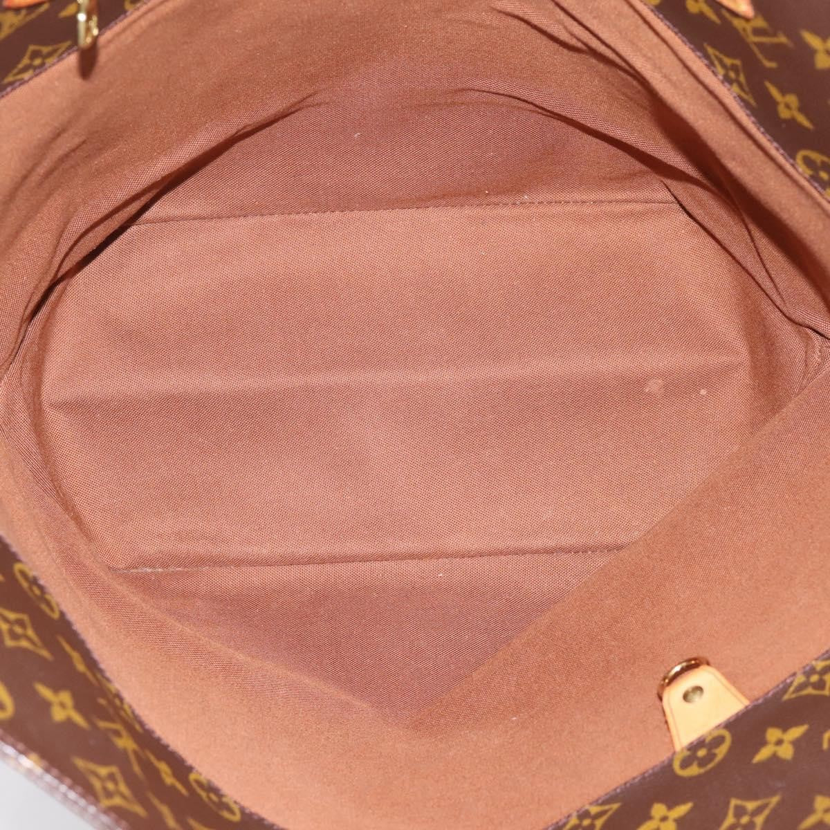 Louis Vuitton Shopping Sac Monogram Canvas, Brown, Canvas, Handbag