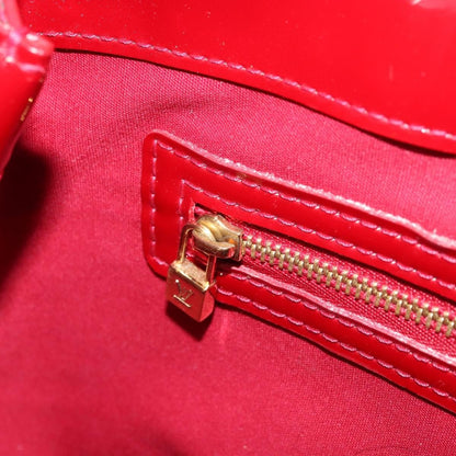 Louis Vuitton Wilshire Monogram Vernis, Red, Patent Leather, Handbag