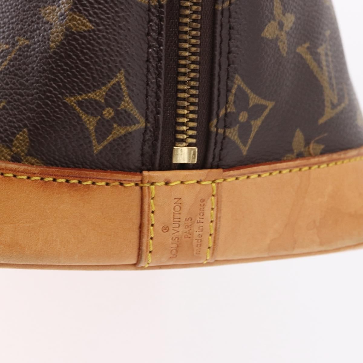 Louis Vuitton Vintage Alma Monogram Canvas, Brown, Canvas, Handbag