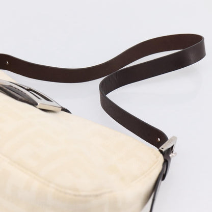 Fendi Baguette Pochette Zucca Canvas, Neutral, Canvas, Clutch