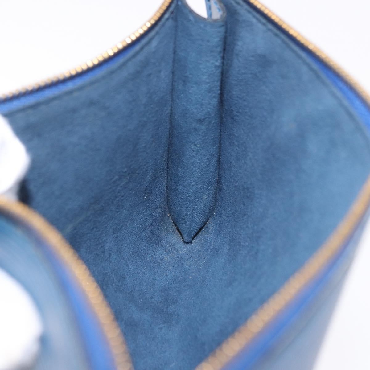 Louis Vuitton Pochette Accessoires Epi, Blue, Leather, Clutch