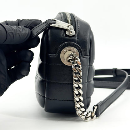 Burberry Lola Camera Quilted Leather, Black, Leather, Shoulder Bag