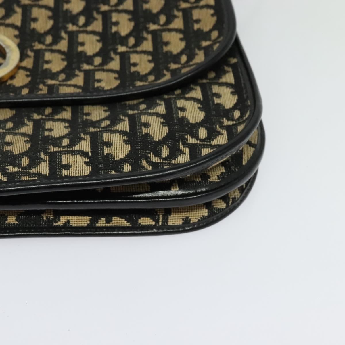 Christian Dior Trotter shoulder Canvas, Navy, Canvas, Handbag