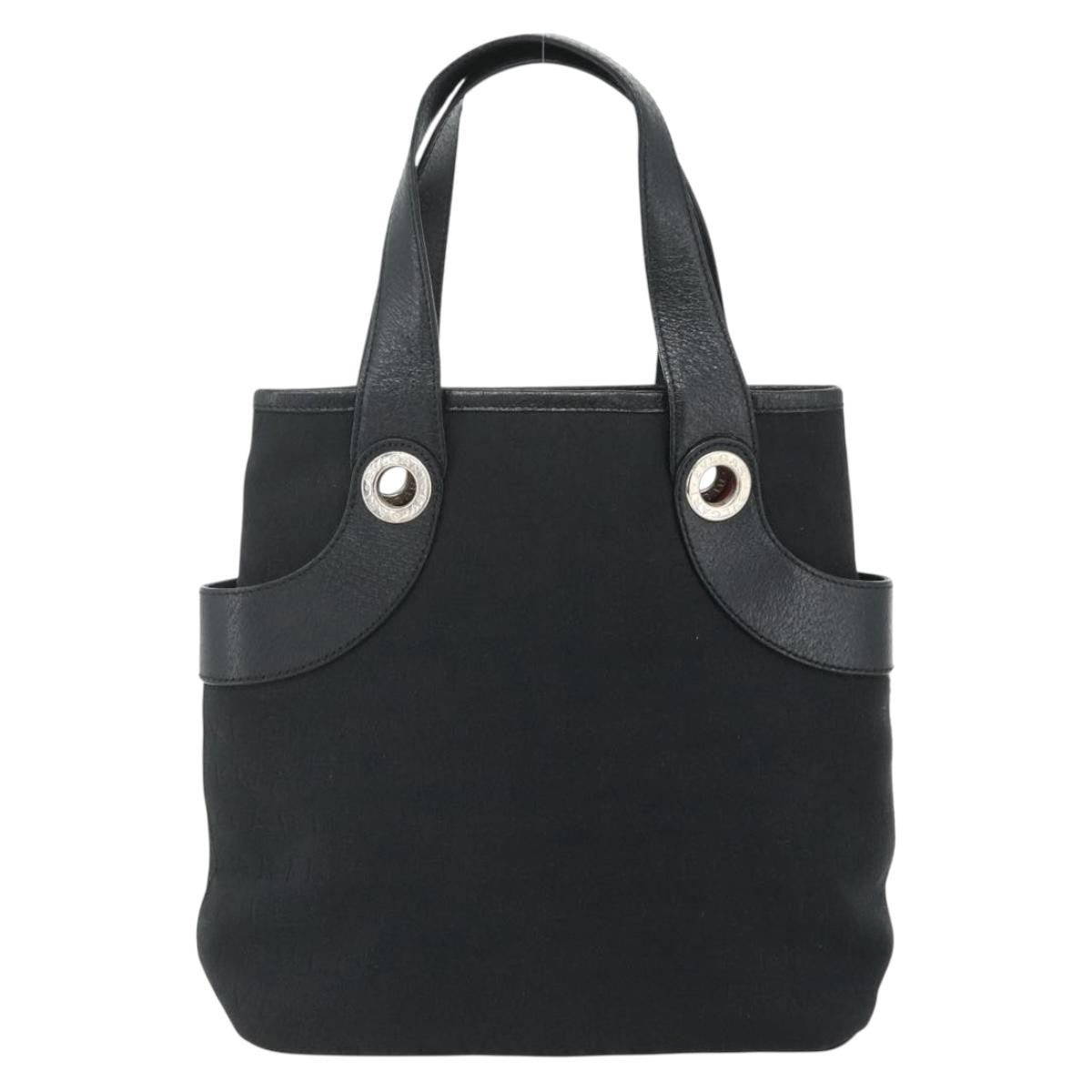 Bvlgari Logomania Canvas, Black, Canvas, Shoulder Bag