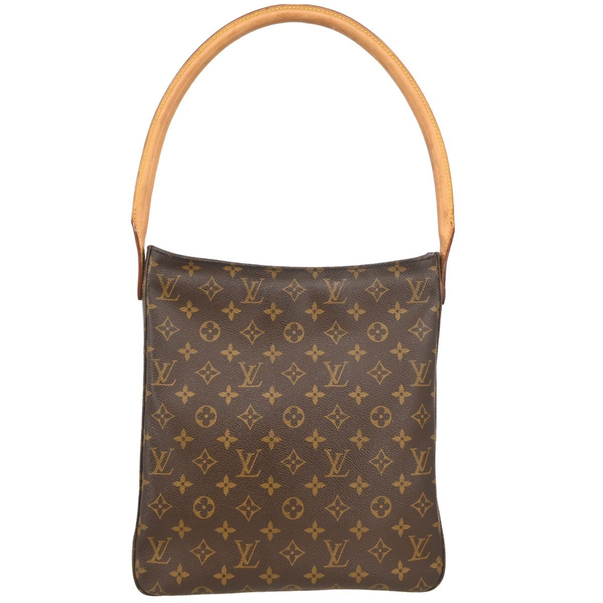 Louis Vuitton Looping Monogram Canvas, Brown, Canvas, Handbag