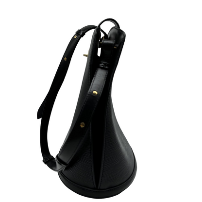 Louis Vuitton Cluny Epi, Black, Leather, Shoulder Bag