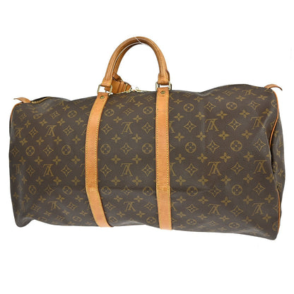 Louis Vuitton Keepall Monogram, Brown, Canvas, Travel Bag