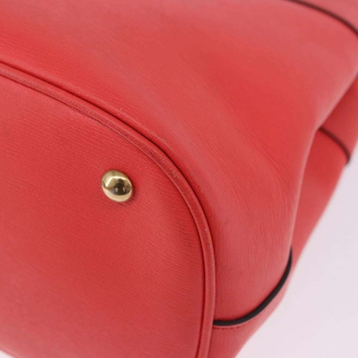 Gucci Bright Bit Convertible Leather, Red, Leather, Tote Bag