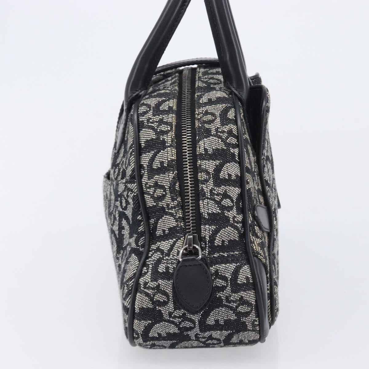 Christian Dior Trotter Double Saddle Canvas, Black, Canvas, Handbag