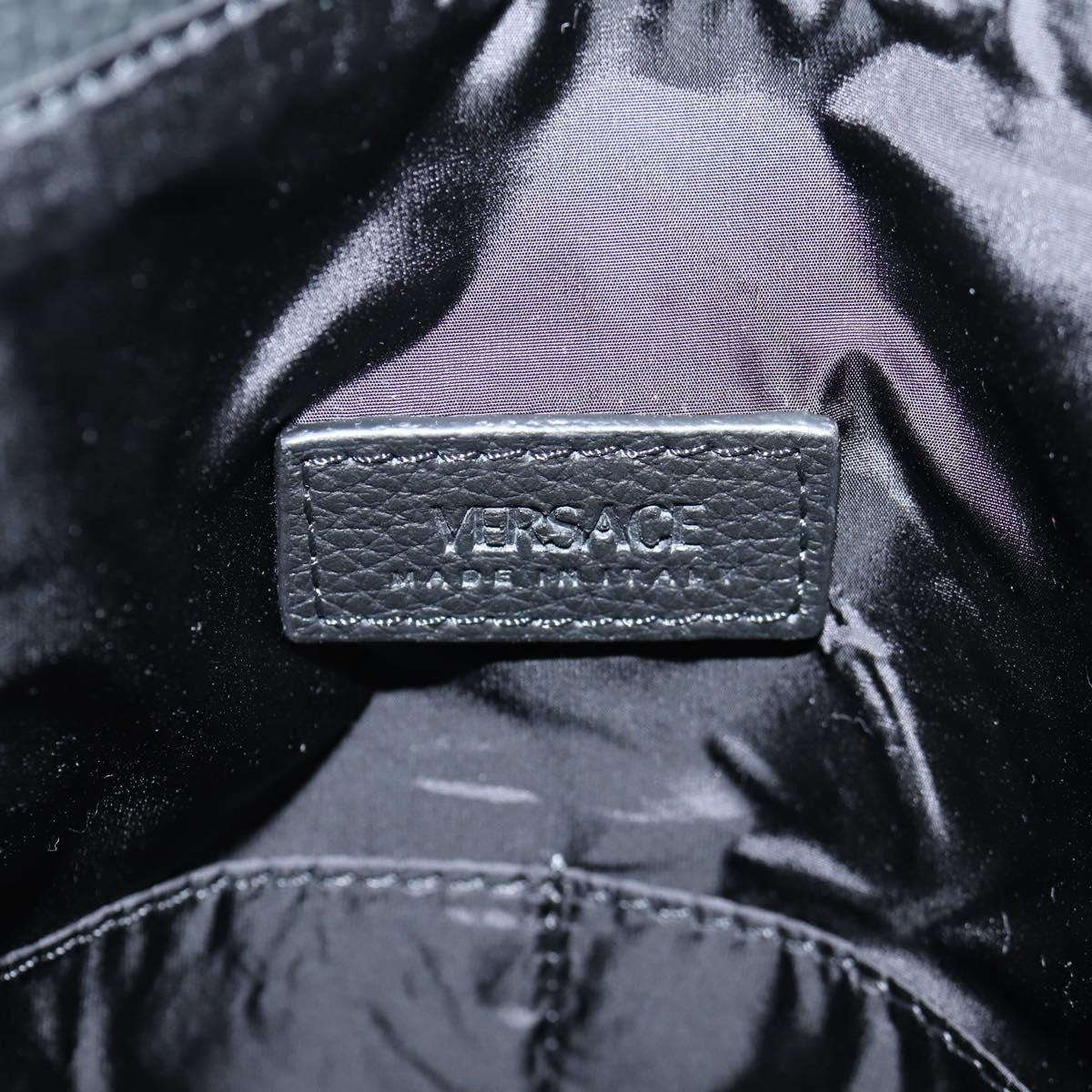 Versace Medusa Tote Leather, Black, Leather, Tote Bag