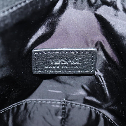 Versace Medusa Tote Leather, Black, Leather, Tote Bag