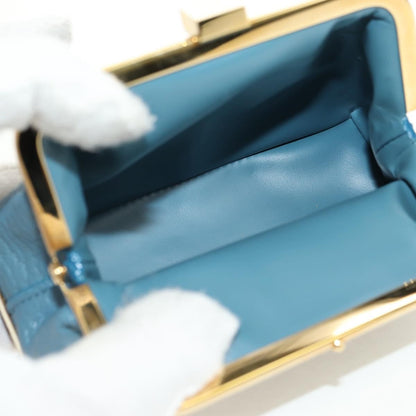 Louis Vuitton Porte-Monnaie Coin Purse Leather, Blue, Leather, Card Holder