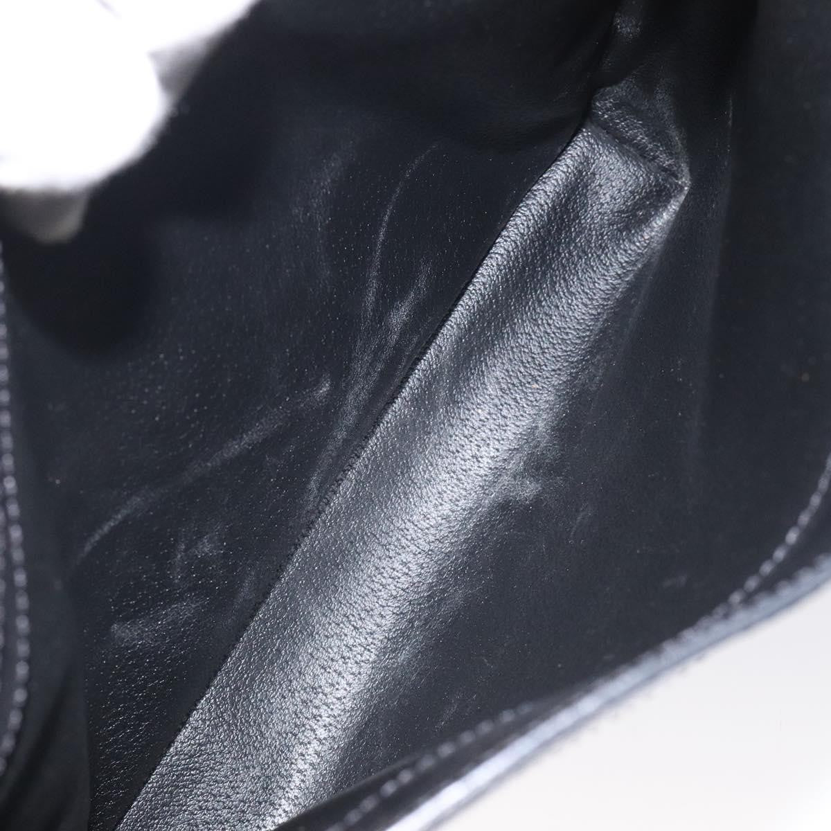 Celine Vintage Macadam Canvas and Leather, Black, Canvas, Shoulder Bag