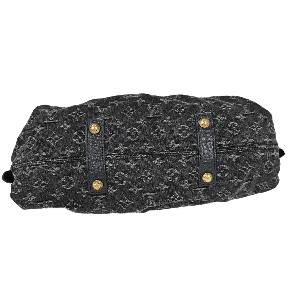 Louis Vuitton Neo Cabby Monogram Denim, Black, Denim, Handbag