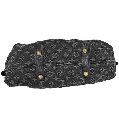 Louis Vuitton Neo Cabby Monogram Denim, Black, Denim, Handbag