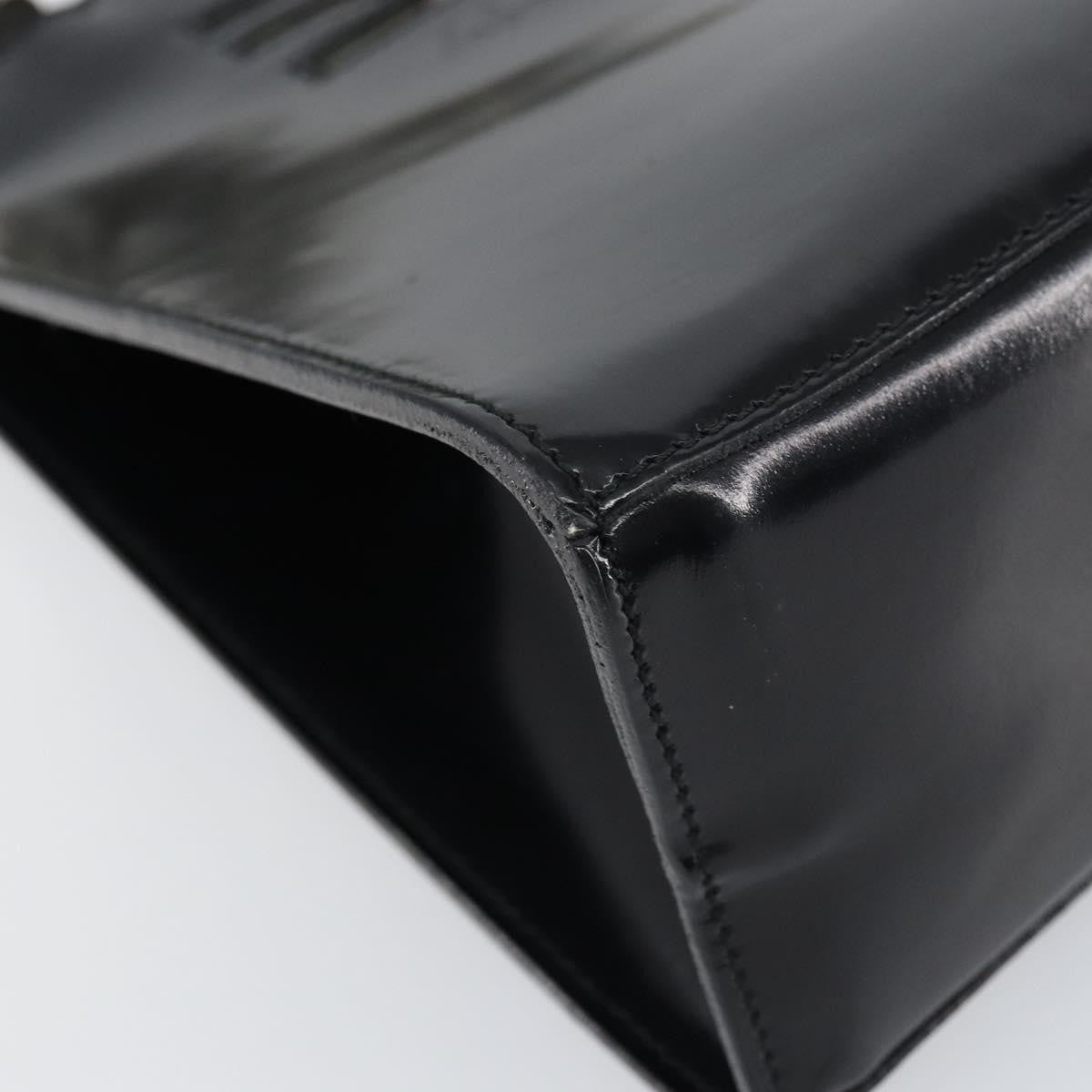 Salvatore Ferragamo Vintage Patent Leather, Black, Patent Leather, Handbag