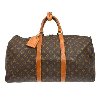 Louis Vuitton Keepall Monogram Canvas, Brown, Canvas, Travel Bag