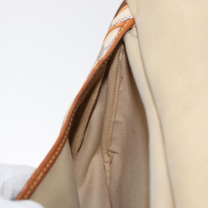 Louis Vuitton Saumur Damier Ebene, Beige, Canvas, Shoulder Bag