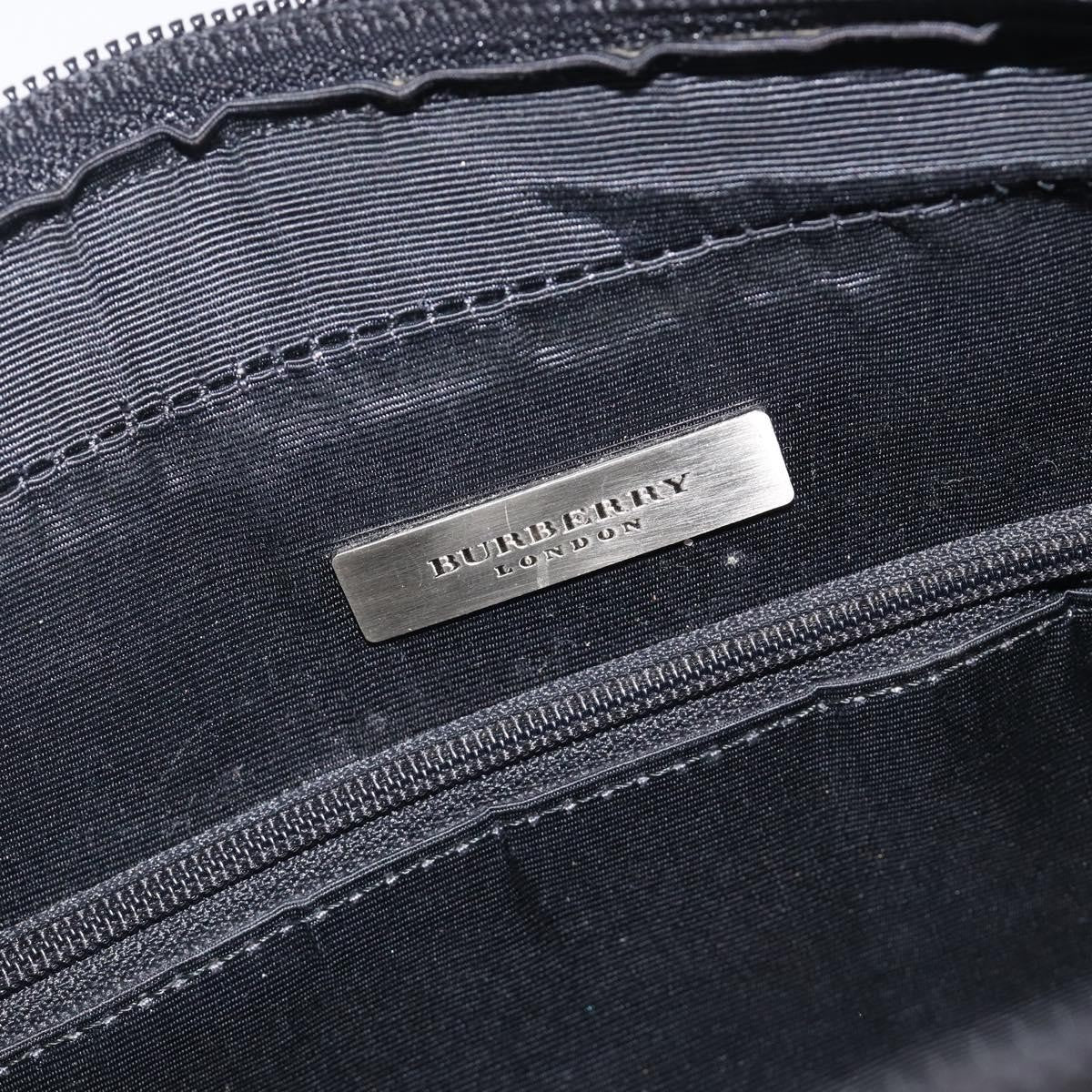 Burberry Nova Check Leather and Nylon, Black, Leather, Handbag