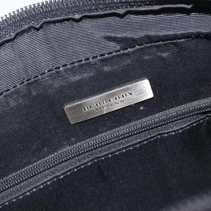 Burberry Nova Check Leather and Nylon, Black, Leather, Handbag