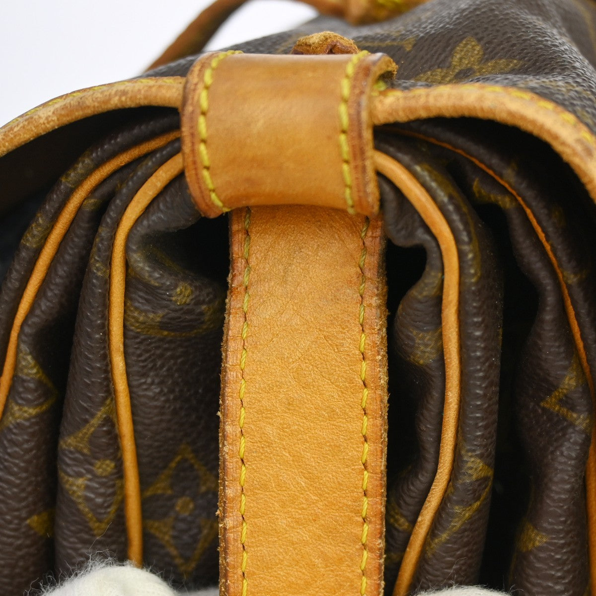 Louis Vuitton Saumur Monogram, Brown, Canvas, Shoulder Bag