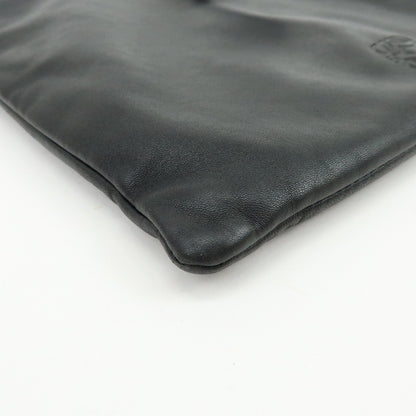 Loewe Vintage Anagram Leather, Black, Leather, Handbag