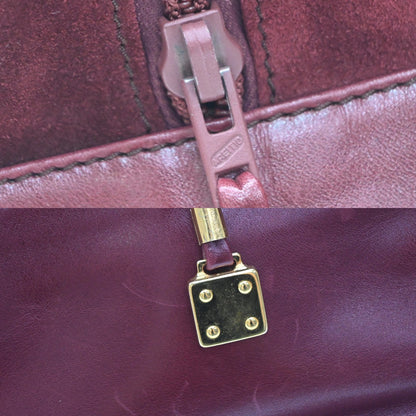 Loewe Amazona Suede, Burgundy, Suede, Handbag
