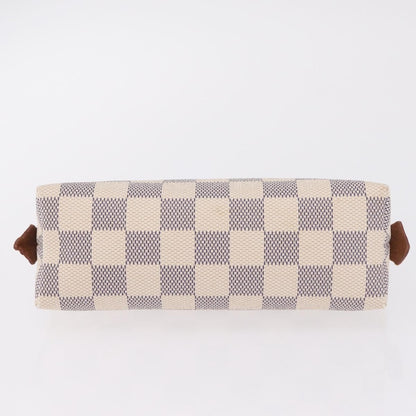 Louis Vuitton Toiletry Pouch Damier, Beige, Canvas, Clutch