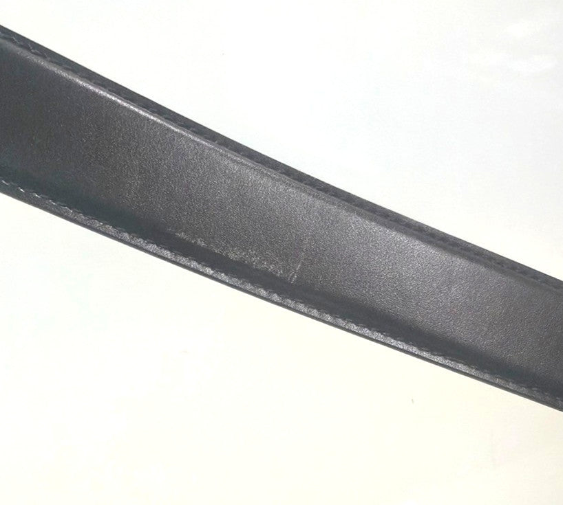 Gucci G Buckle Belt Leather, Black, Leather, Belt