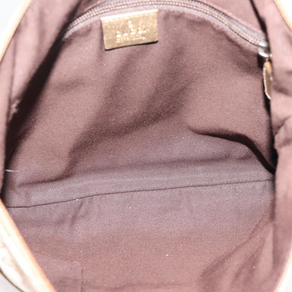 Gucci Zip Messenger GG Canvas with Perforated Leather, Beige, Canvas, Handbag
