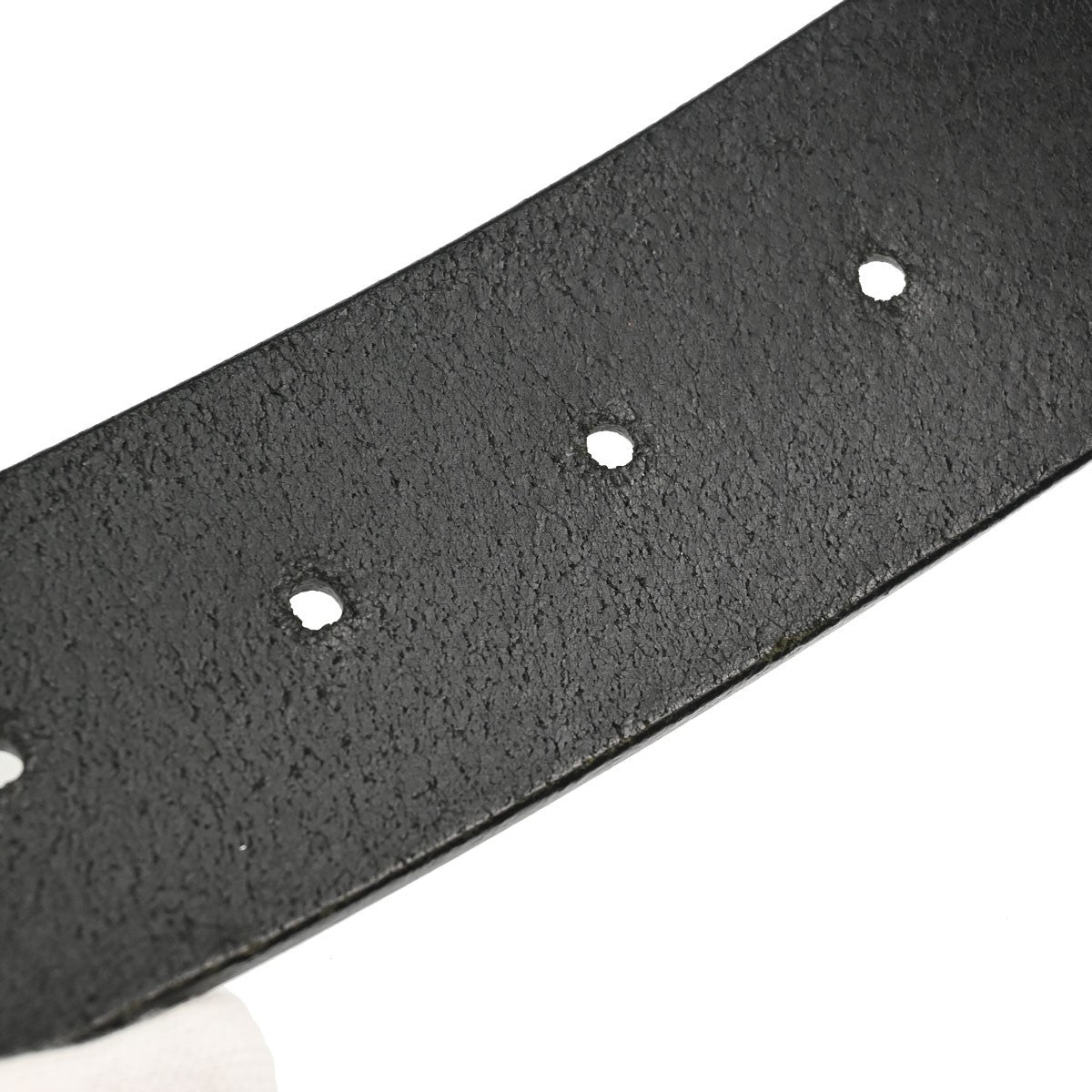 Chanel Plaque Buckle Belt Leather, Black, Leather, Belt