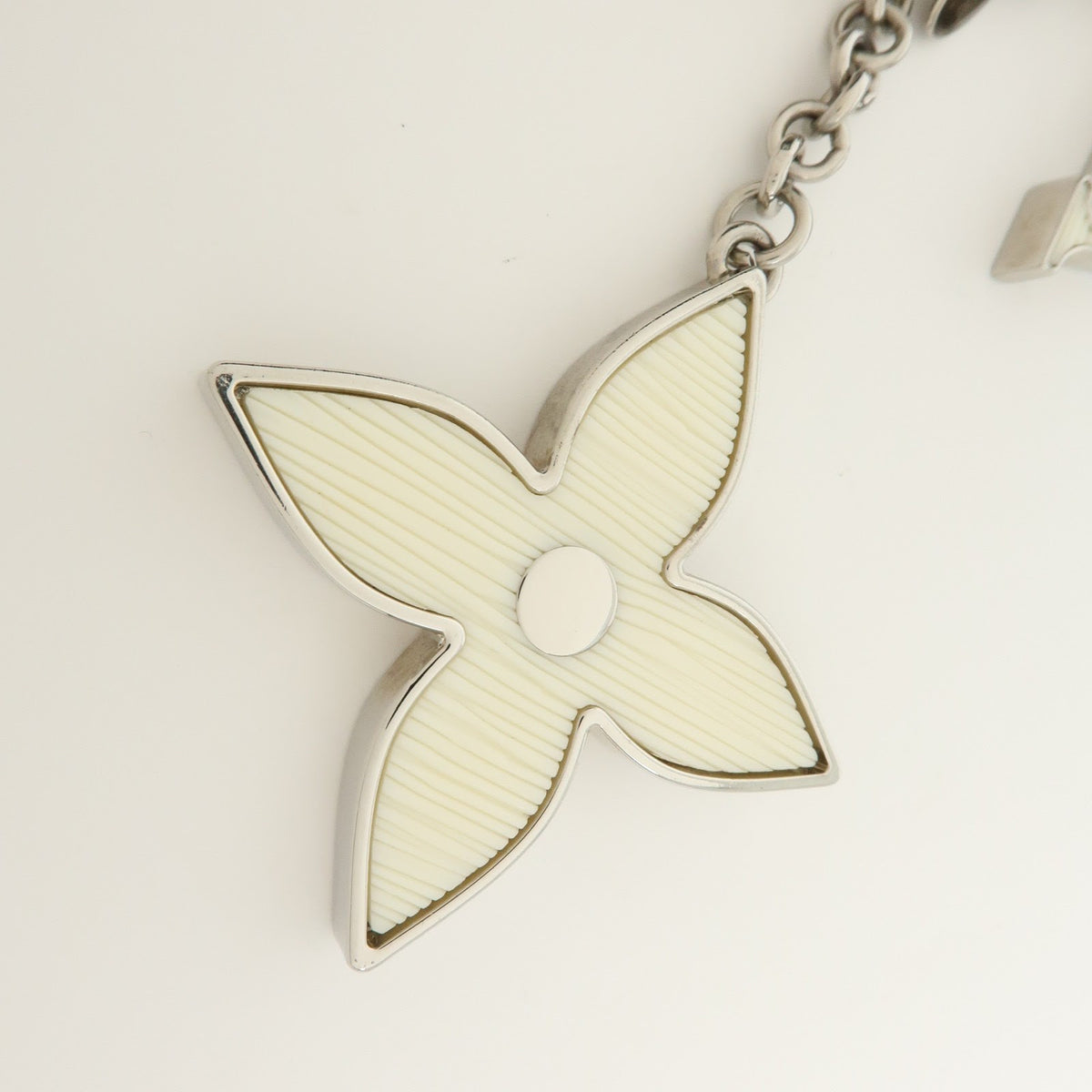 Louis Vuitton Fleur d'Epi Bag Charm Resin and Brass, White, Metal, Charm