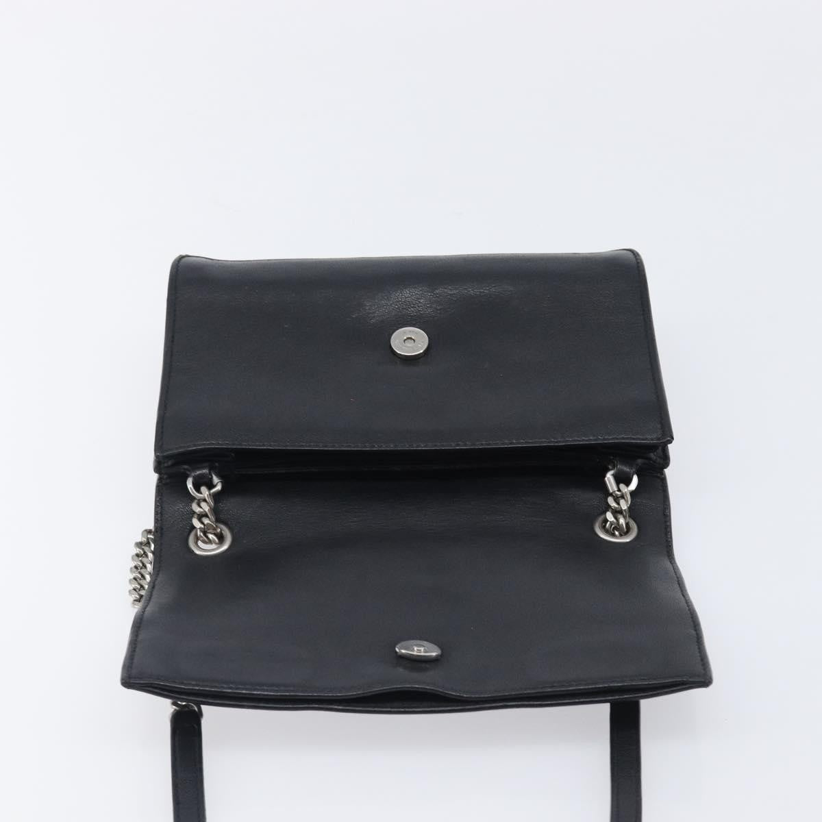 Saint Laurent West Hollywood Leather, Black, Leather, Shoulder Bag