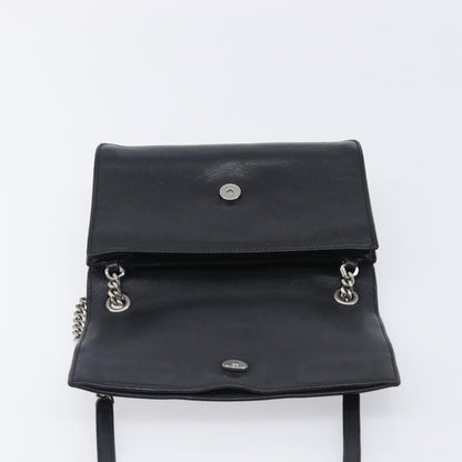 Saint Laurent Kate Box Leather, Black, Leather, Handbag
