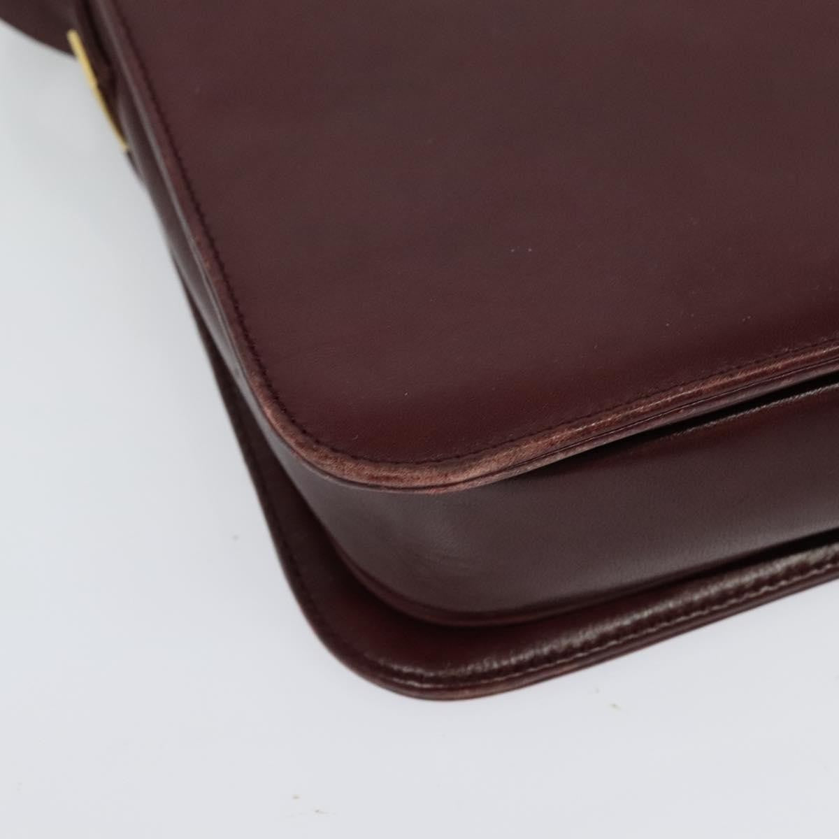 Givenchy Vintage 4G Leather, Burgundy, Leather, Shoulder Bag