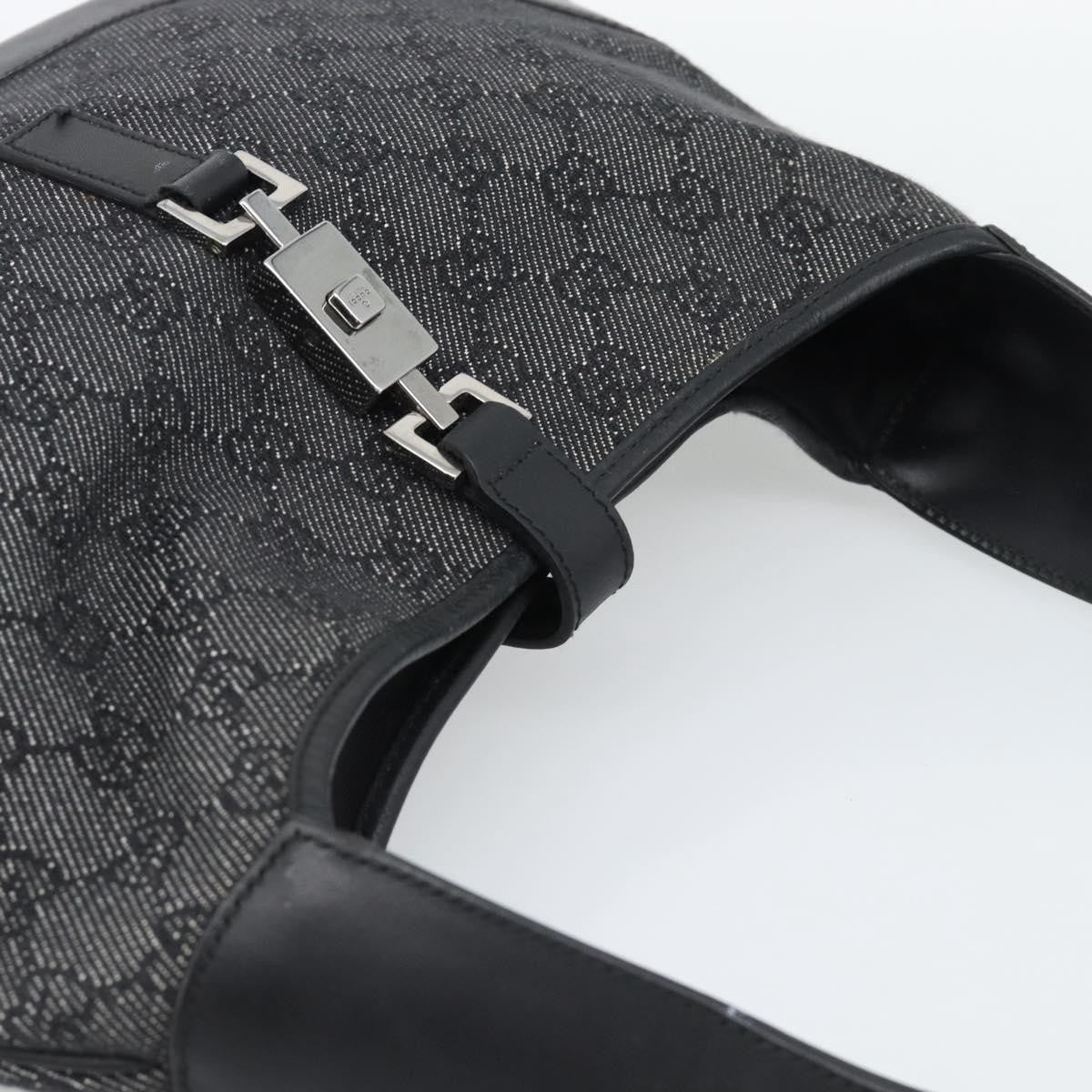 Gucci Jackie GG Canvas and Leather, Black, Canvas, Tote Bag