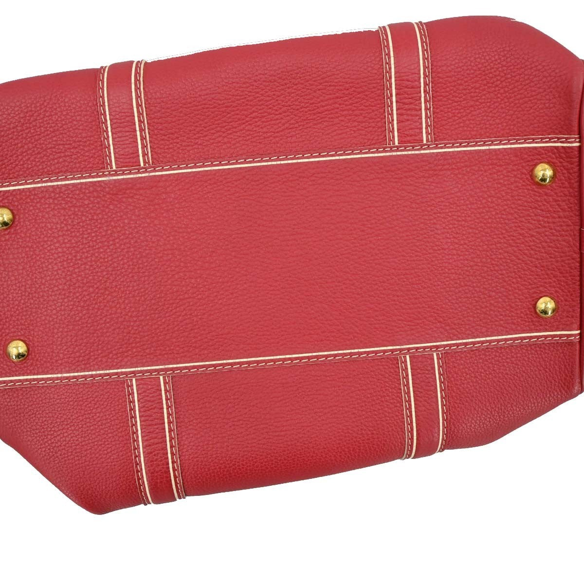 Louis Vuitton Carryall Leather, Red, Leather, Travel Bag