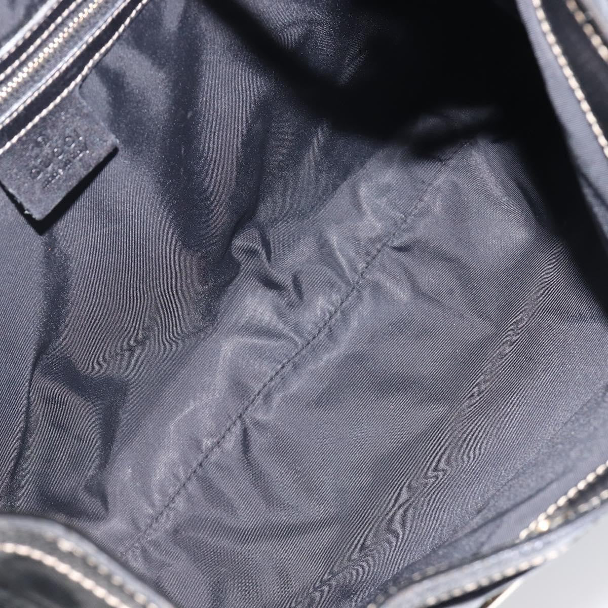 Gucci Britt Web Hobo Dialux Coated Canvas, Black, Canvas, Shoulder Bag