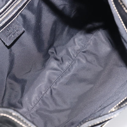 Gucci Britt Web Hobo Dialux Coated Canvas, Black, Canvas, Shoulder Bag