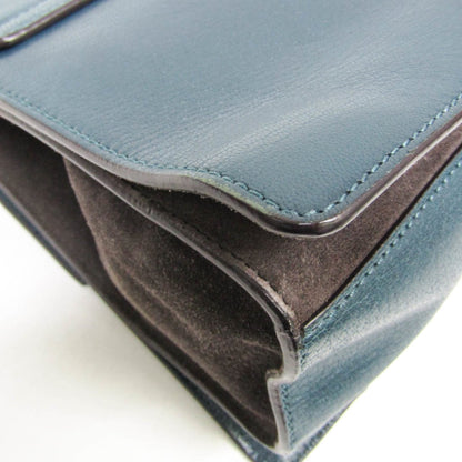 Givenchy GV3 Flap Leather with Suede, Blue, Leather, Handbag