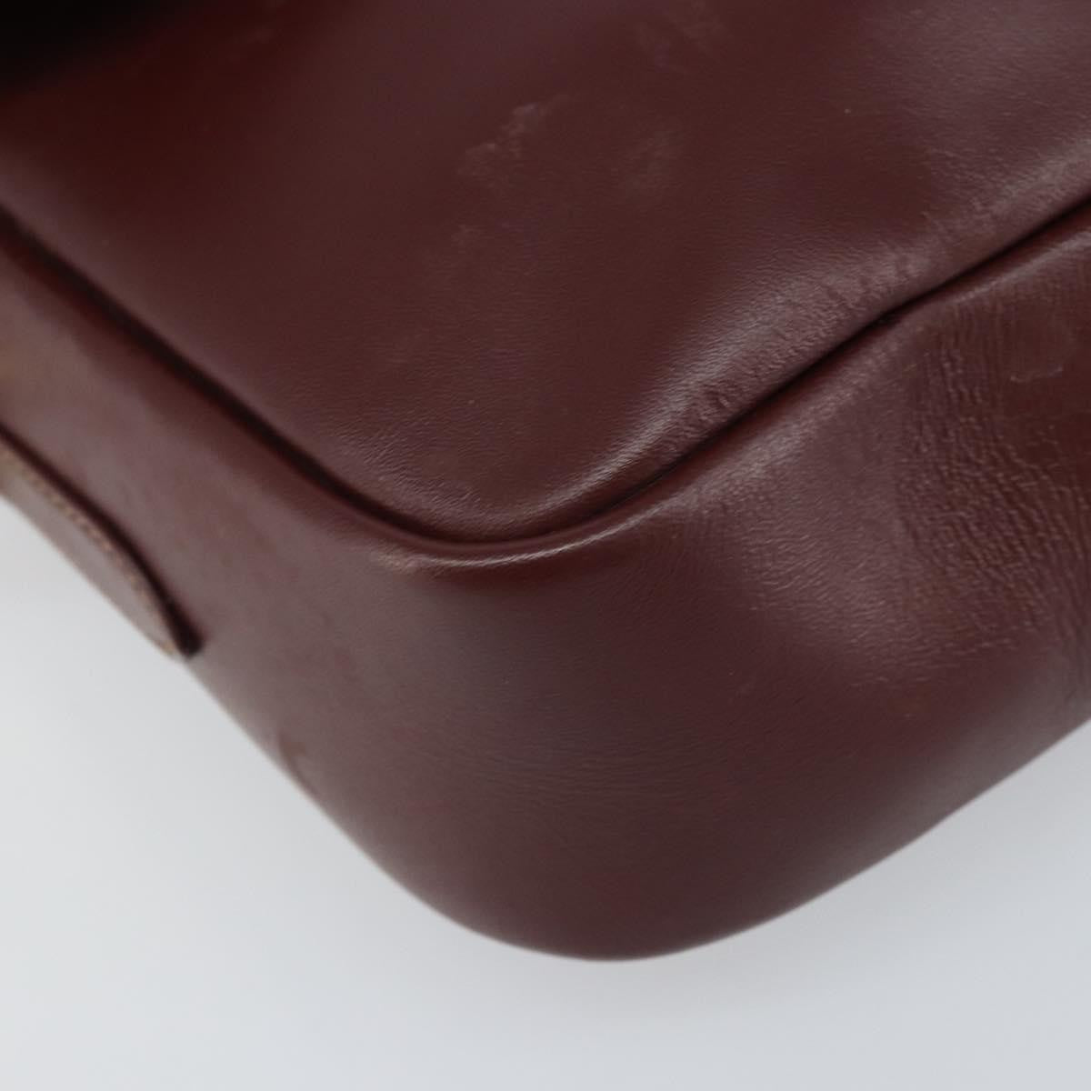 Cartier Must de cartier Leather, Burgundy, Leather, Shoulder Bag