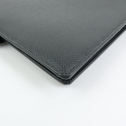Louis Vuitton Ring Agenda Cover Taiga Leather, Gray, Leather, Briefcase