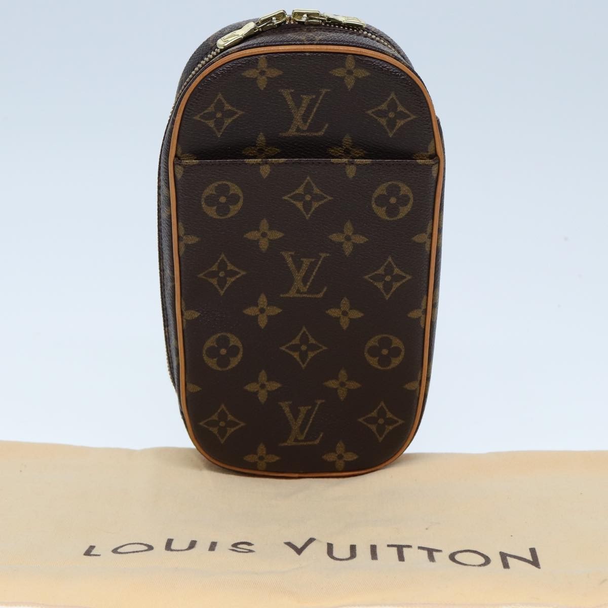 Louis Vuitton Pochette Gange Monogram Canvas, Brown, Canvas, Clutch