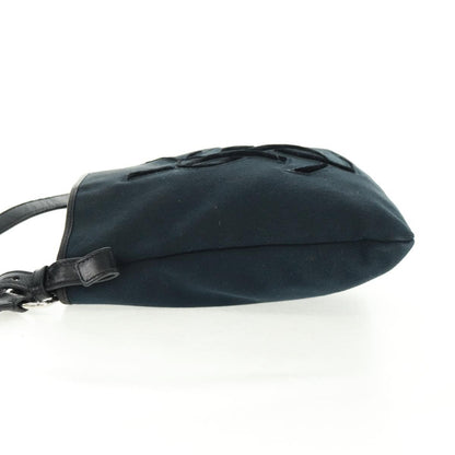 Saint Laurent Vintage Canvas, Black, Canvas, Handbag