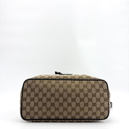 Gucci Drawstring GG Canvas, Black, Canvas, Backpack
