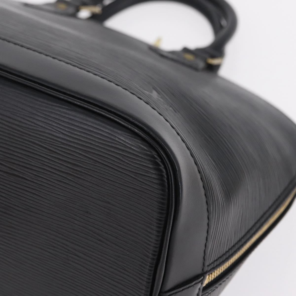 Louis Vuitton Alma Epi Leather, Black, Leather, Handbag